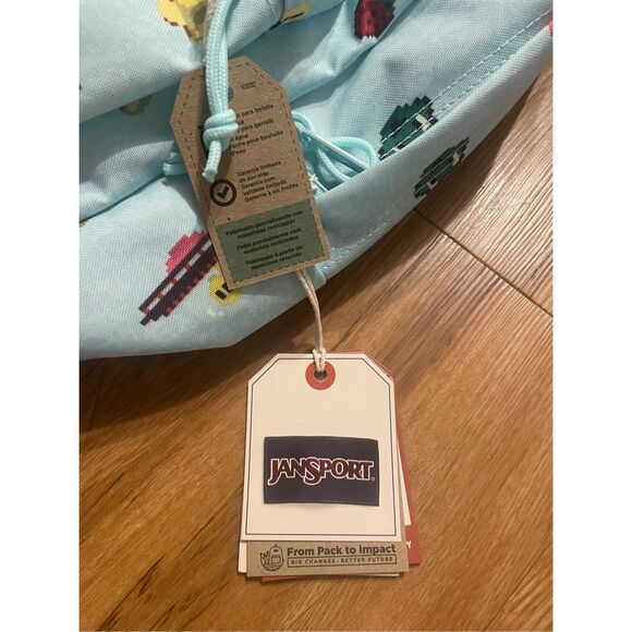 Jansport Emoji Children's Blue School Backpack NEW - Picture 2 of 5